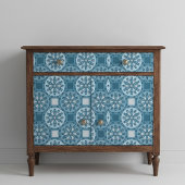 Frosty Blue Winter Mosaik Kaleidoscope Muster Seidenpapier