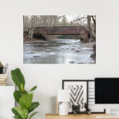 Frosty Bridge Poster (Heimbüro)