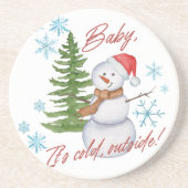 Frosty Cheer Snowman Untersetzer Set (Vorne)