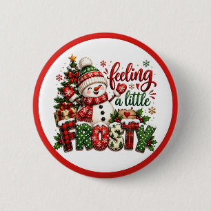Frosty der Schneemann Button