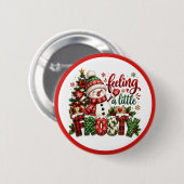 Frosty der Schneemann Button (Vorne & Hinten)