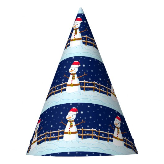 Frosty der Schneemann Partyhütchen (Vorderseite)