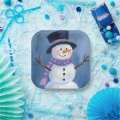 Frosty der Schneemann Weihnachtsfeier Pappteller (Party)