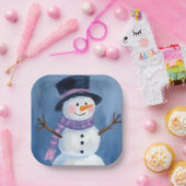 Frosty der Schneemann Weihnachtsfeier Pappteller (Party)