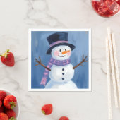 Frosty der Schneemann Weihnachtsfeier Serviette (Beispiel)