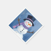 Frosty der Schneemann Weihnachtsfeier Serviette (Ecke)