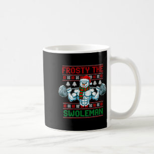 Frosty der Swoleman hässlicher Weihnachtspullover Kaffeetasse