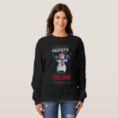 Frosty der Swoleman hässlicher Weihnachtspullover Sweatshirt (Vorne ganz)