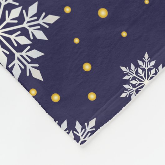 Frosty Elegance Fleecedecke (Ecke)