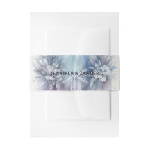 Frosty Elegance Hochzeit Moderne Wasserfarbe Icy