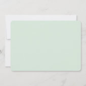 Frosty Evergreen Christmas Nature Foto Dankeskarte (Rückseite)