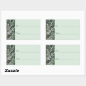 Frosty Evergreen Junior Weihnachtsgeschenk-Label Rechteckiger Aufkleber (Blatt)