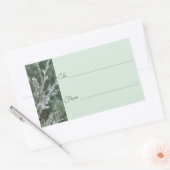 Frosty Evergreen Junior Weihnachtsgeschenk-Label Rechteckiger Aufkleber (Umschlag)