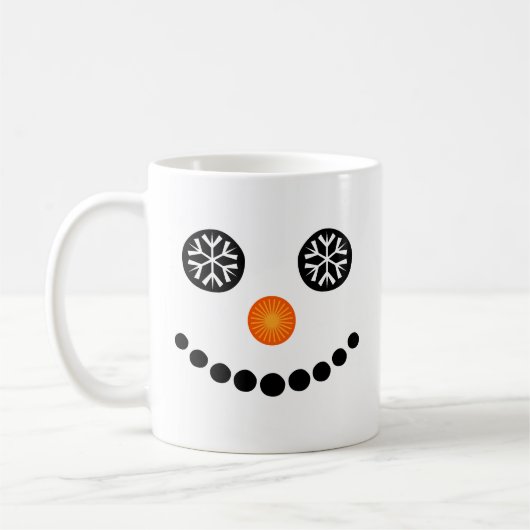 Frosty Eyes Snowman Kaffeetasse (Links)