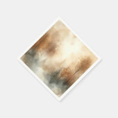 Frosty Fall Watercolor Forest Decoupage Napkins Serviette (Ecke)