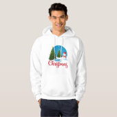 "Frosty Family: Light Blue Winter Wonderland Desig Hoodie (Vorne ganz)