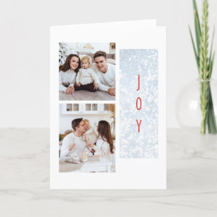 Frosty Family Two Foto Holiday Card Feiertagskarte