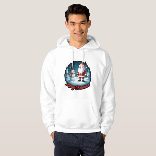 "Frosty Festivals: Christmas Wonderland Fashion" Hoodie (Vorne ganz)