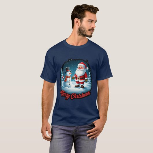 "Frosty Festivals: Christmas Wonderland Fashion" T-Shirt (Vorne ganz)