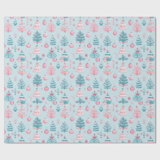 "Frosty Festive Wonderland Pattern" Geschenkpapier (Flach)