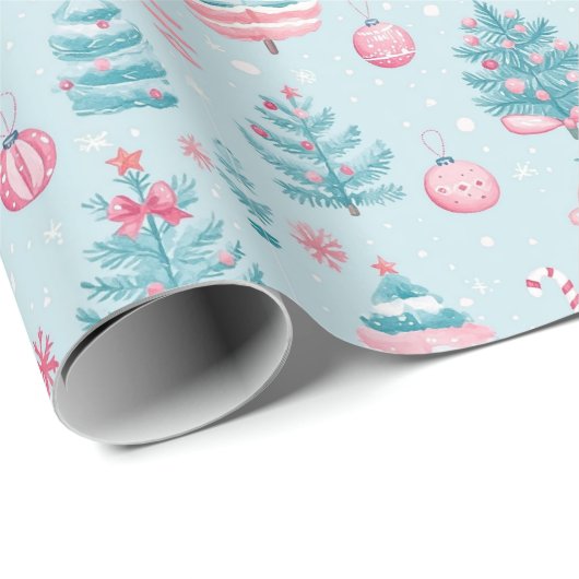 "Frosty Festive Wonderland Pattern" Geschenkpapier (Rolleneckpunkt)