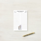 Frosty Forage House|Pferde-Post-its Post-it Klebezettel (Auf Schreibtisch)