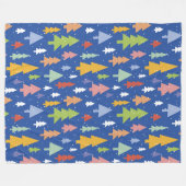 Frosty Forest Fleece Blanket (Vorderseite (Horizontal))