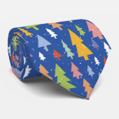 Frosty Forest Necktie Krawatte (Gerollt)