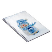 Frosty Friend in Blue Notizblock (Rechte Seite)