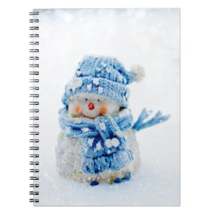 Frosty Friend in Blue Notizblock