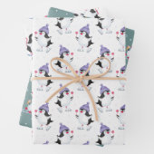 Frosty Friends Penguin Weihnachten Geschenkpapier Set (Beispiel)