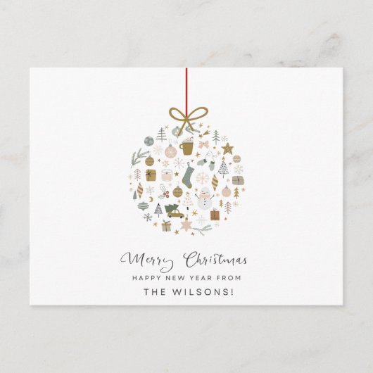 "Frosty Friends" Postkarte (Vorderseite)