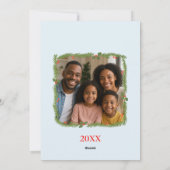 Frosty Friends & Weihnachts-Foto Feiertagskarte (Rückseite)