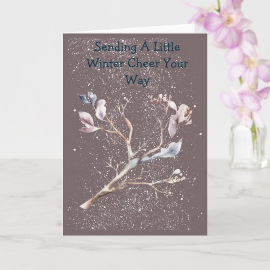 Frosty Fun Soft Color Greeting Card Karte (Orchidee)
