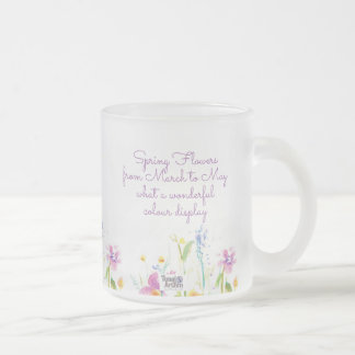 Frosty Glass Flower Tea Coffee Mug Mattglastasse