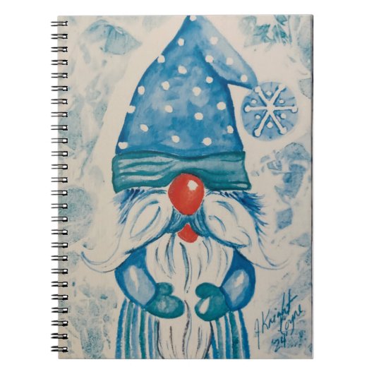 Frosty Gnome Spiral Notebook Notizblock (Vorderseite)