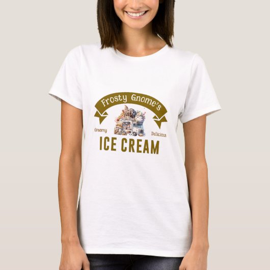 Frosty Gnomes Creamy Leckeres Eis Creme T-Shirt (Vorderseite)