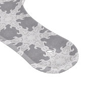 Frosty Grey White Grid Schneidebrett (Ecke)