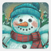 Frosty Holiday Sticker (Vorderseite)