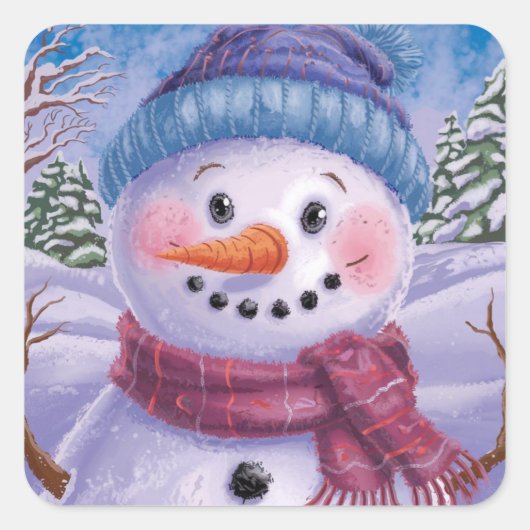 Frosty Holiday Sticker (Vorderseite)