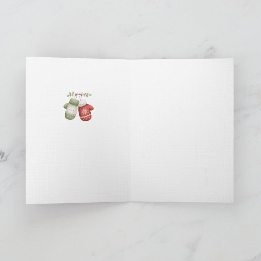 Frosty hugs & snowy smiles karte (Innenseite)