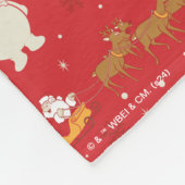 Frosty - Jedermanns liebstes Schneemannsmuster Fleecedecke (Ecke)