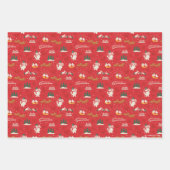 Frosty - Jedermanns liebstes Schneemannsmuster Geschenkpapier Set (Vorderseite 2)