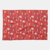 Frosty - Jedermanns liebstes Schneemannsmuster Geschirrtuch (Horizontal)