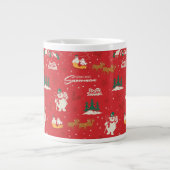 Frosty - Jedermanns liebstes Schneemannsmuster Jumbo-Tasse (Vorderseite)