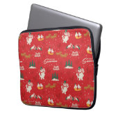 Frosty - Jedermanns liebstes Schneemannsmuster Laptopschutzhülle (Vorderseite Links)