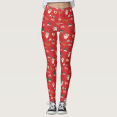 Frosty - Jedermanns liebstes Schneemannsmuster Leggings (Vorderseite)