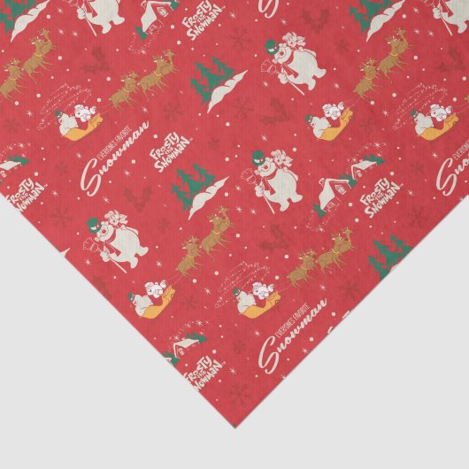 Frosty - Jedermanns liebstes Schneemannsmuster Seidenpapier (Ausschnitt)