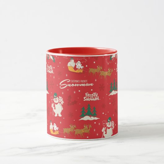 Frosty - Jedermanns liebstes Schneemannsmuster Tasse (Zentrum)