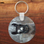 Frosty Llama Schlüsselanhänger (Vorderseite)